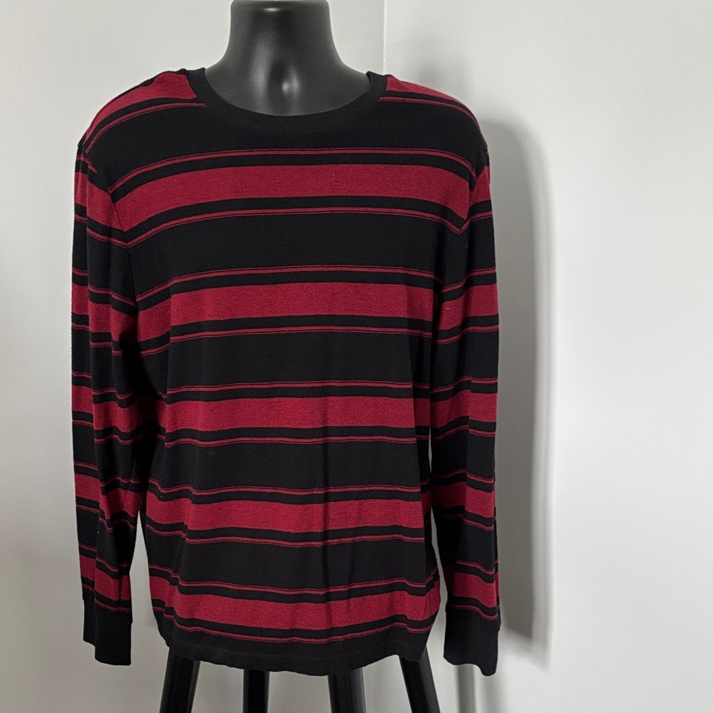 Tony Hawk Black and Red Striped Men's Shirt